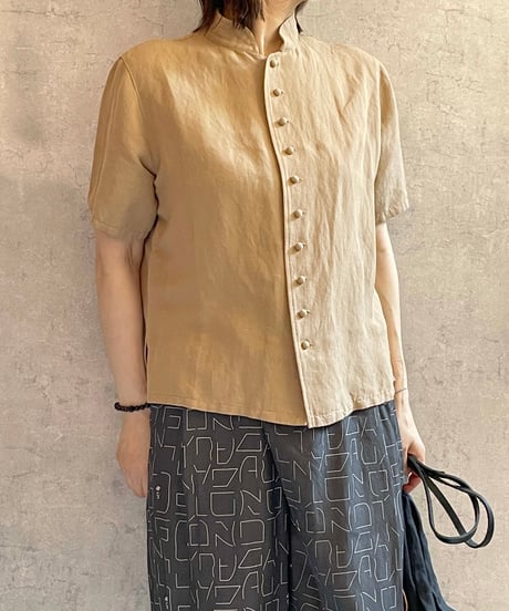 In trace(イントレース）kurumi button shirt　MOCA