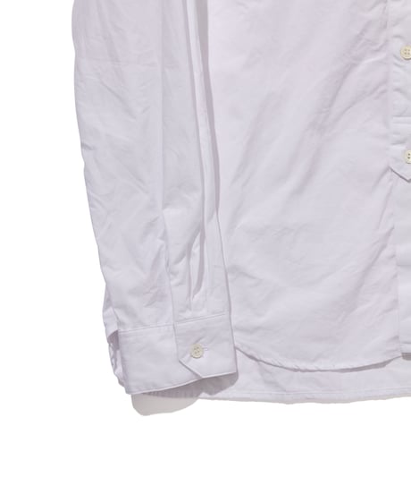 TS-0163　コットンスタンドカラーシャツ　 WHITE
