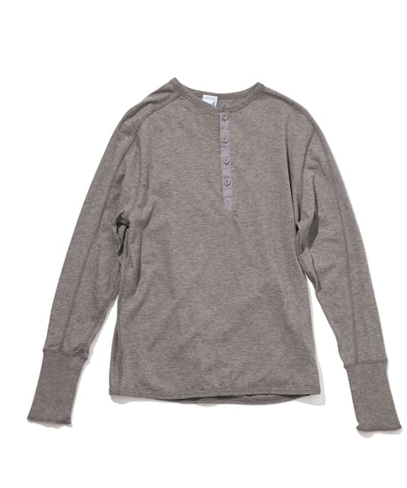 カットソー(長袖/七分) littlesuzie Macrame Vneck Pullover LUXSTYLE（ラグスタイル） tシャツ ランダムテレコ＆リブVネック7分袖