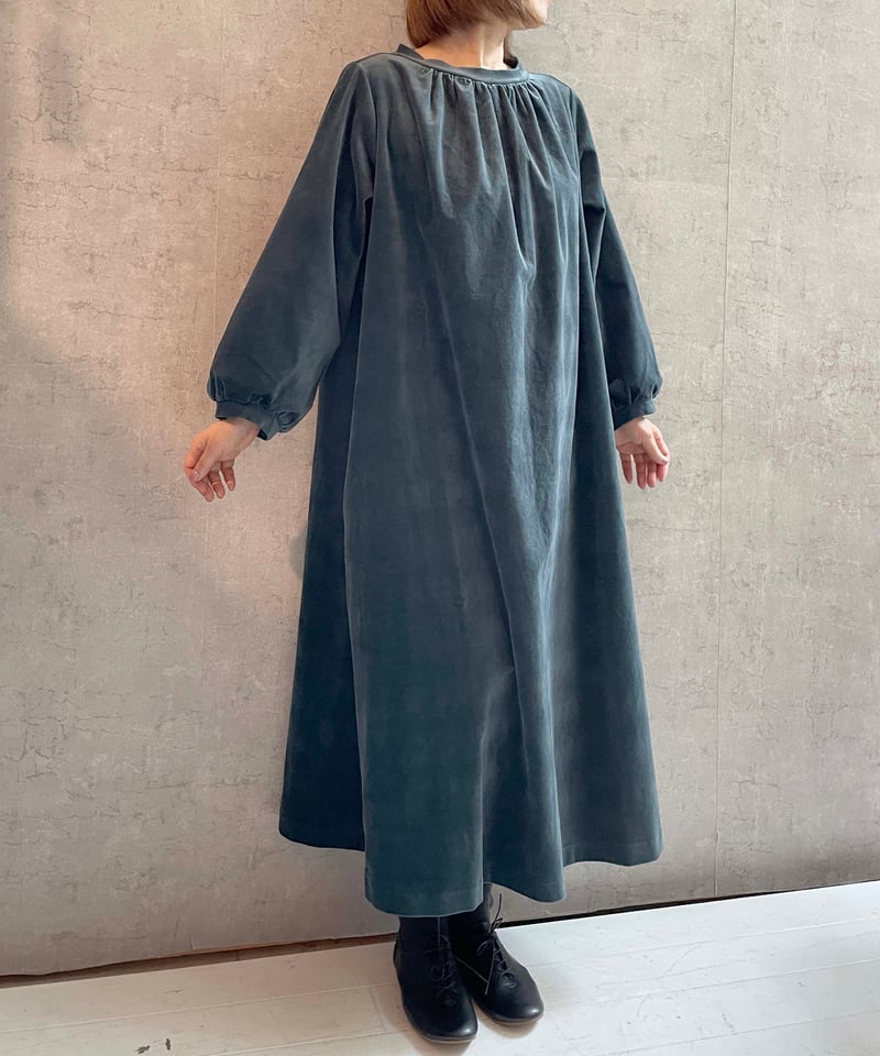 FABRIQUE en planète terre 252−066 ベルベットワンピース ス