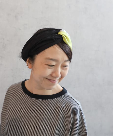 irodori  IRG-686　ターバン　Black✖️Yellow