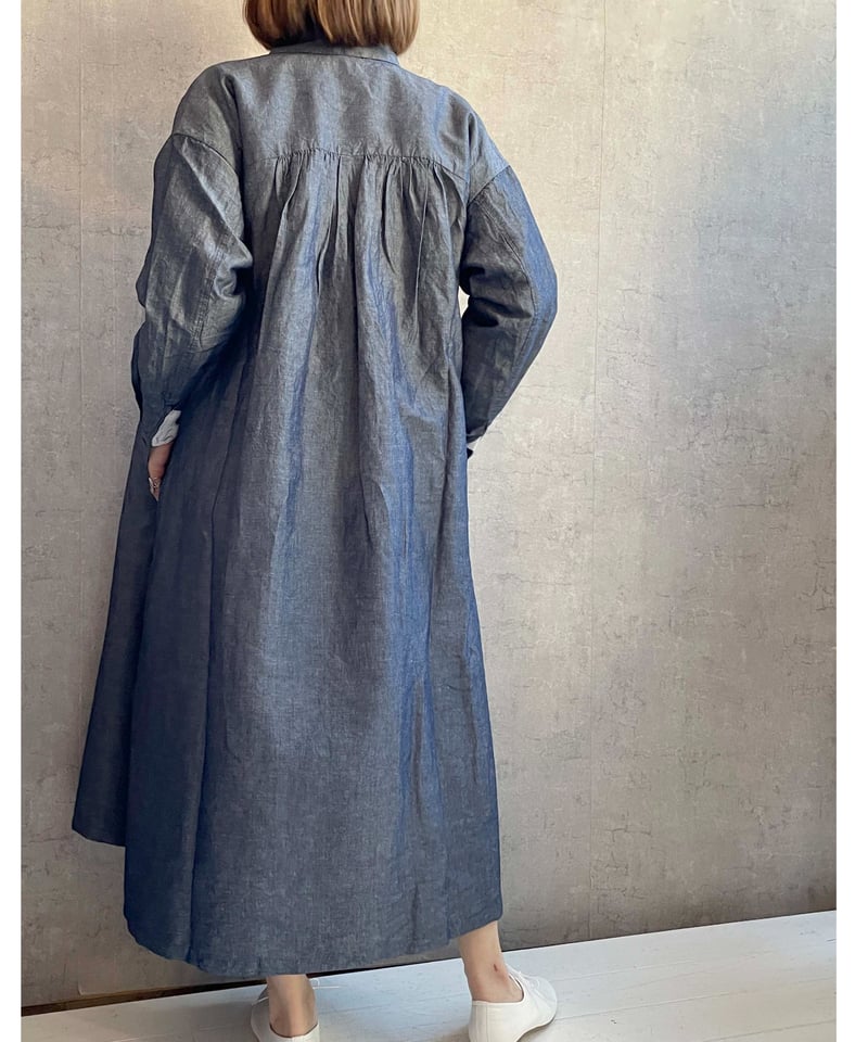 Hands of creation 1510108 C/Lダンガリータックシャツワンピース