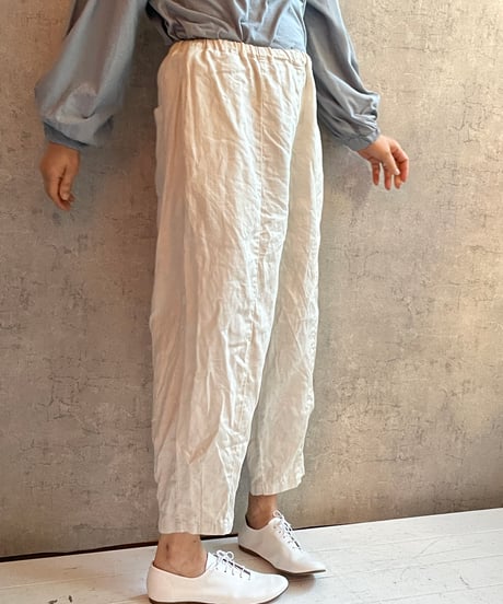★Gauze# G1046 ナチュラルドライリネンチャーリーパンツ KINARI