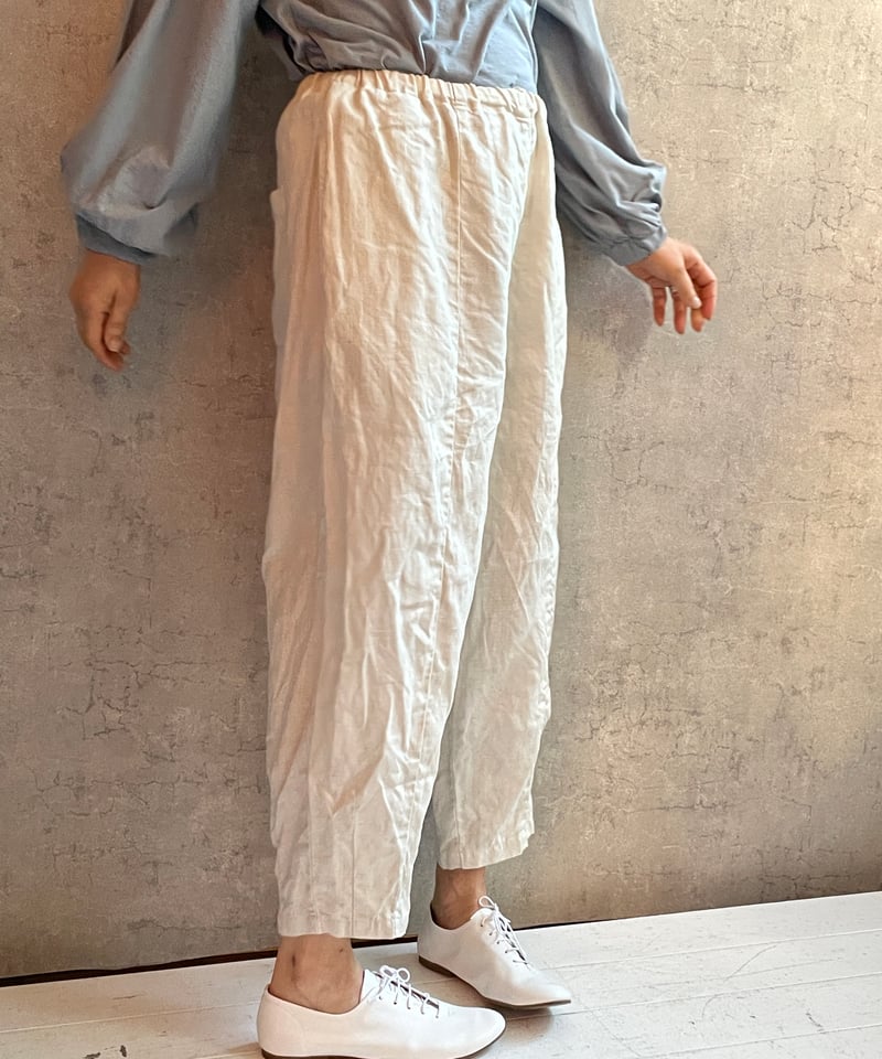 GASA grue ガサ サルエルパンツ 表リネン 裏ガーゼコットン バックサテンカーゴパンツ / GRACE CONTINENTAL | GRACE