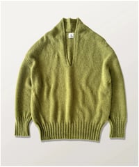 DK-0163　ベビーアルパカＶネックニット　CITRON