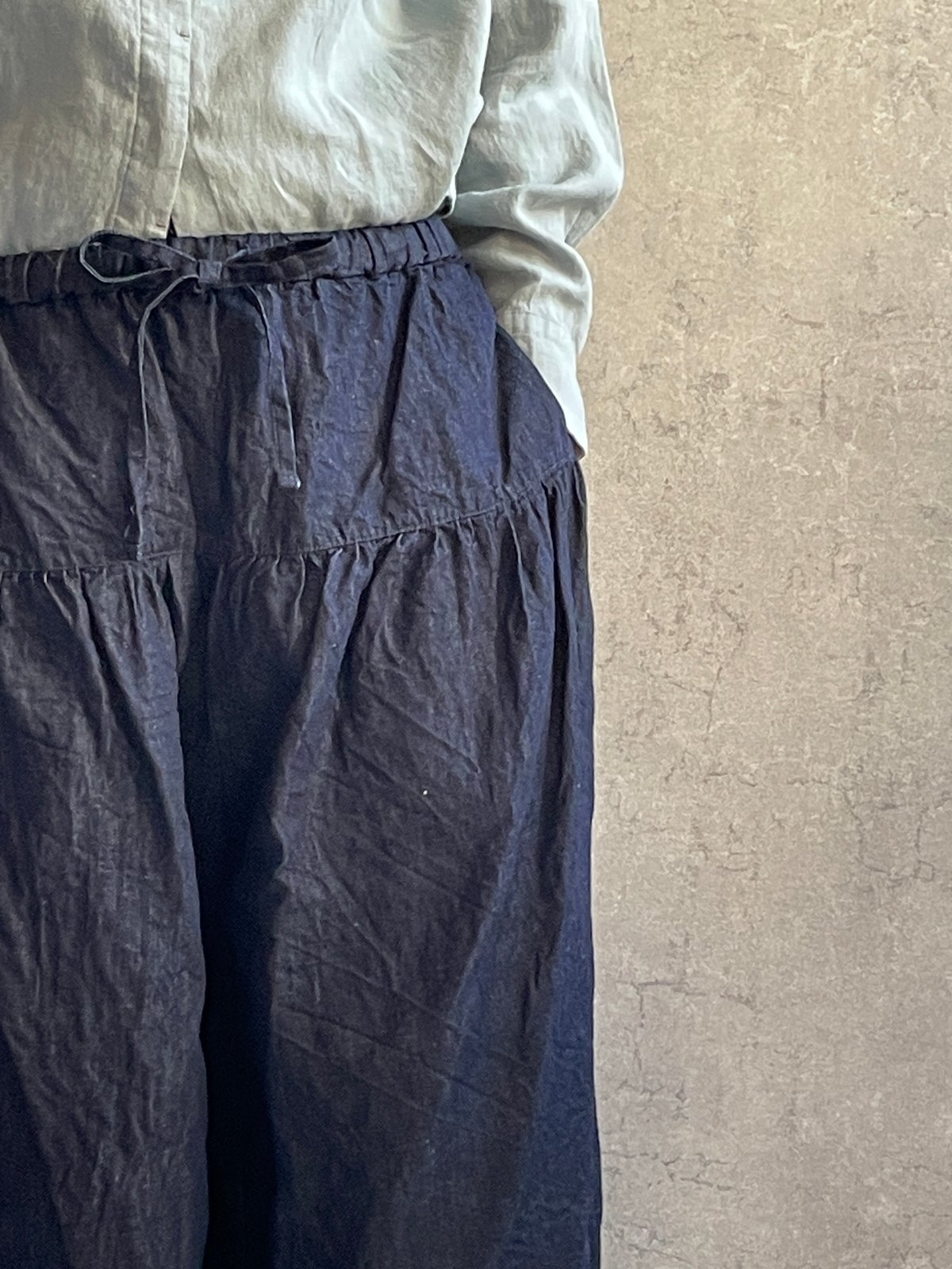 Gauze# G763 インディゴクリムトパンツ(basic) INDIGO | Le8èm