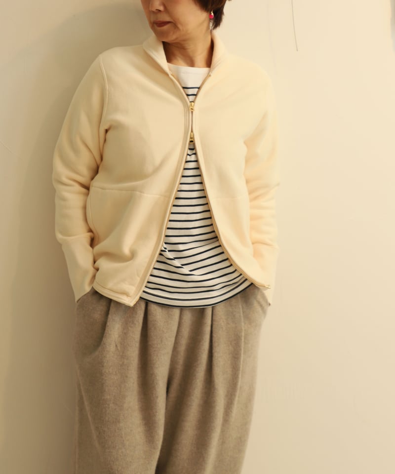 Botte ネイビー ジッパーカーディガン Botte ネイビー ジッパーカーディガン