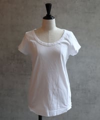 FABRIQUÉ n planète terre  221-001　オーバルネックショートスリーブTEE・002ホワイト