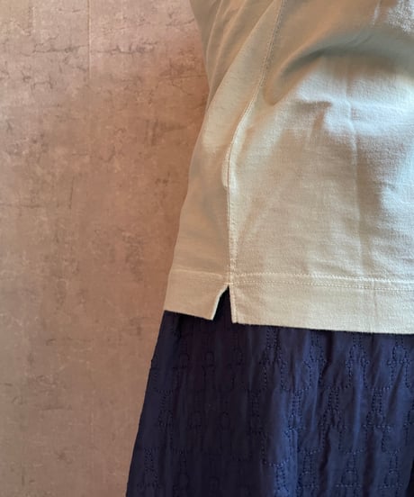 FABRIQUE en planète terre 　251-005 ベーシッククルーネックTEE　アイスグリーン