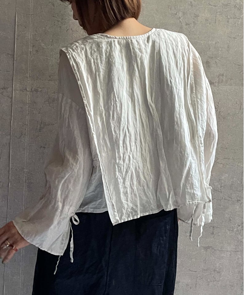 gauze# ２wayブラウス GAUZE# 2wayブラウス White