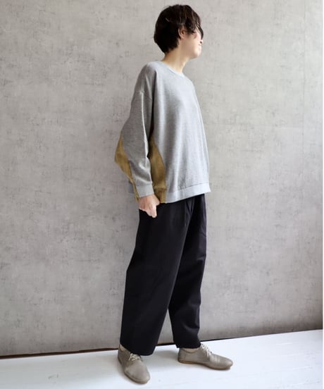 tsukinowa TP056 コットンストレッチのイージーパンツ　BLACK