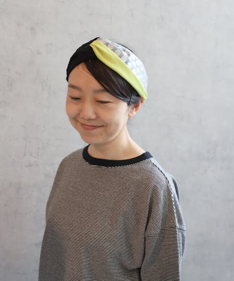 irodori  IRG-686　ターバン　Black✖️Yellow
