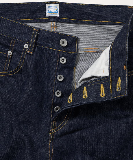 TP-0543　14ozデニム.    WHITE / INDIGO
