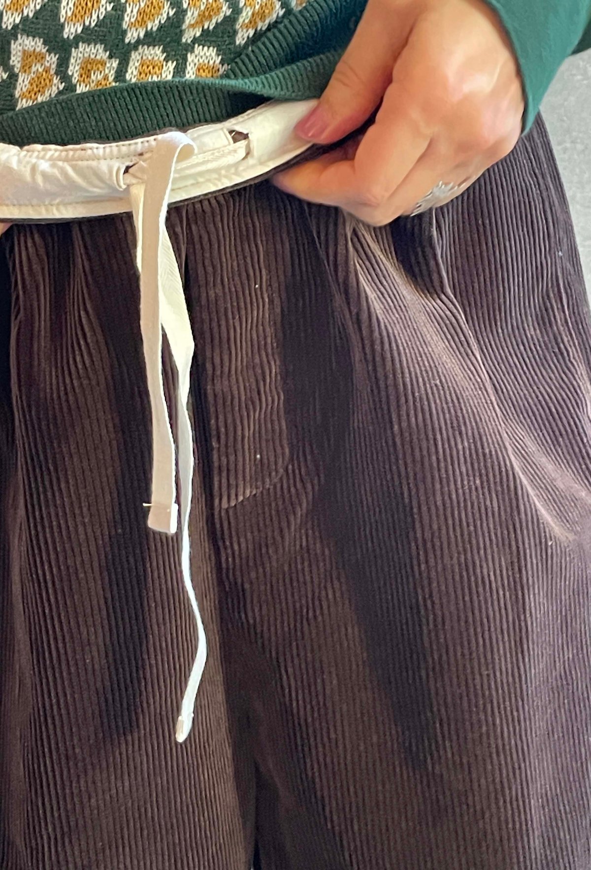 ROBE de PEAU R201 コーデﾕロイボタンパンツ ブラウン | Le8ème ル