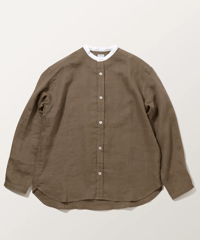 2025SS tannossa TS-0251　リネンクレリックシャツ　MOCA