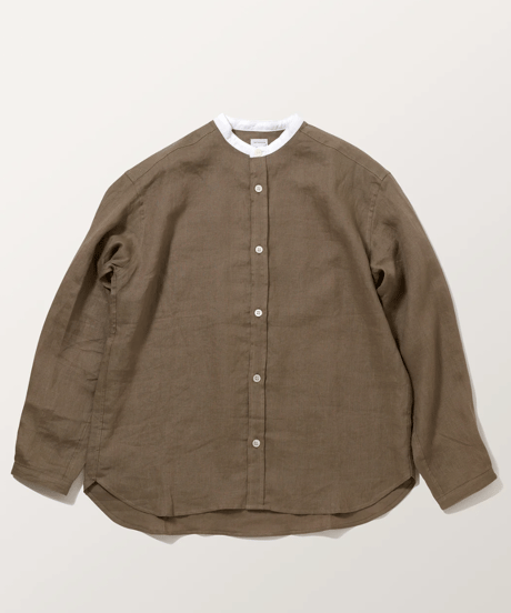 2025SS tannossa TS-0251　リネンクレリックシャツ　MOCA