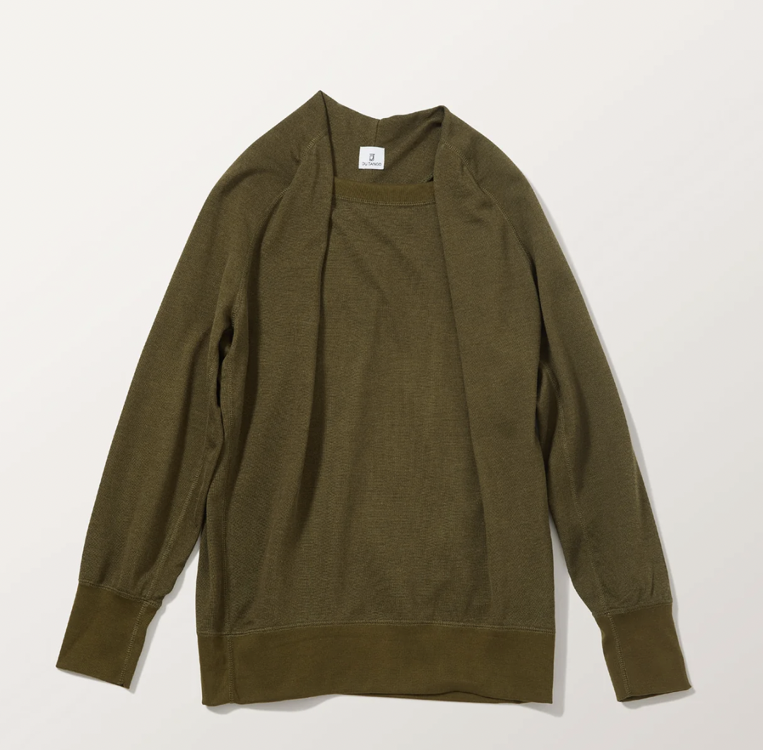 DU TANGO DC-0243 ソフトネックトレーナー KHAKI | Le8ème ルイチ DU TANGO DC-0243 ソフトネックトレーナー KHAKI | Le8ème ルイチ