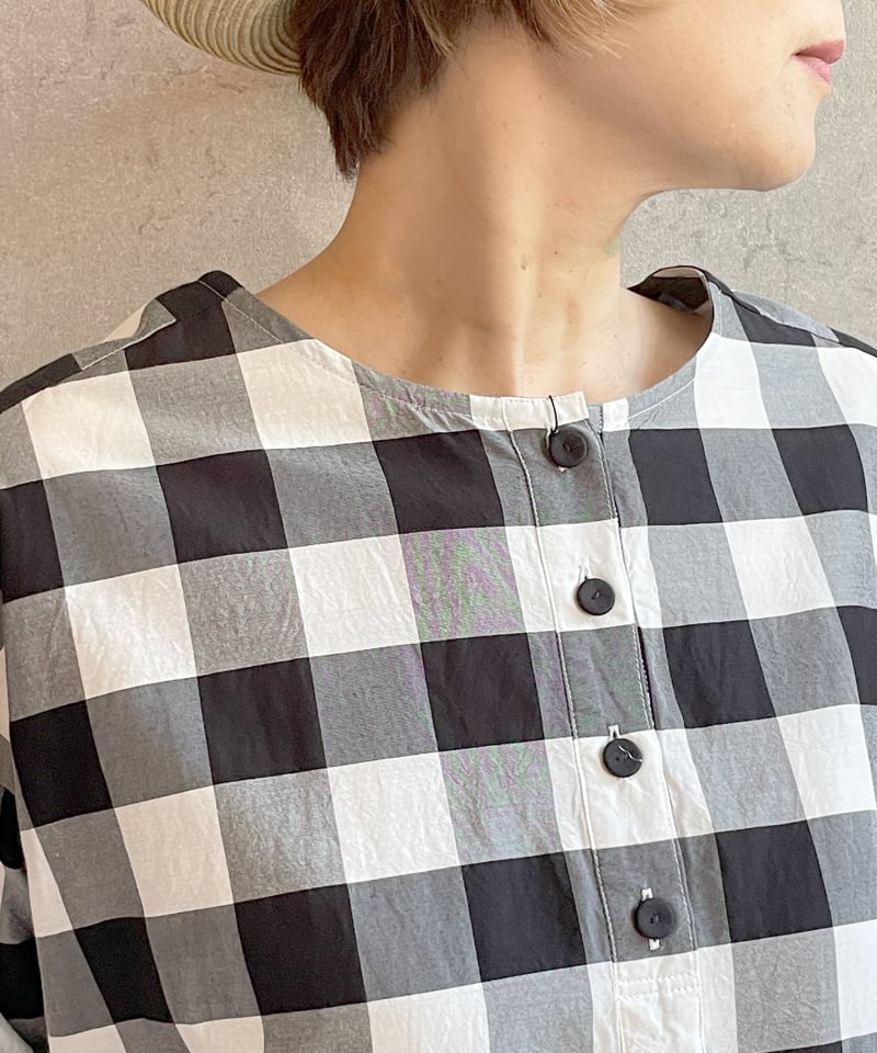 PUERTO プエルト ワンピース ブラックウォッチ チェック アトリエGG