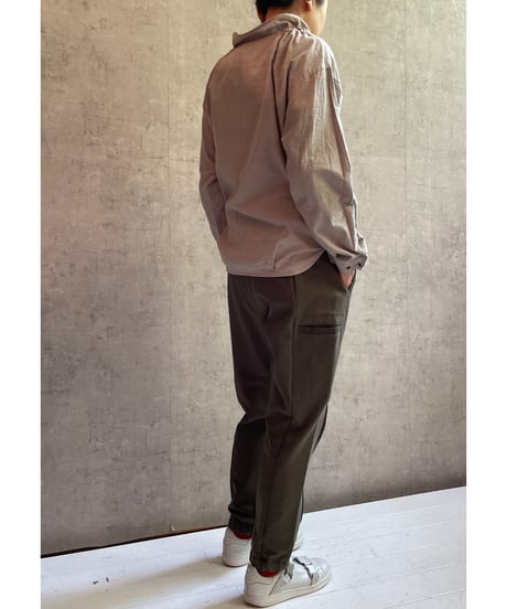 2025AW　DU TANGO　DS-0153　アジャストネックスモッグシャツ TOP　BEIGE