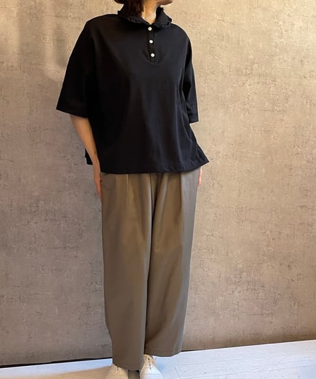 「tsukinowa手拭いプレゼント」tsukinowa　TP069　コットンリネンのゆったりパンツ　maron