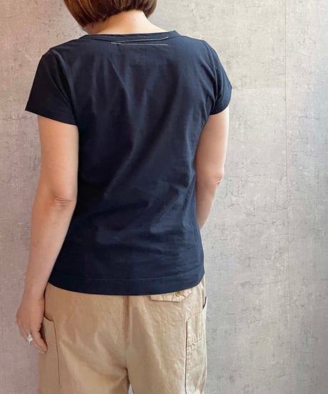 FABRIQUE en planète terre 　251-005 ベーシッククルーネックTEE　ダークネイビー