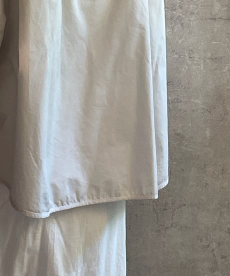 made in Japan   FABRIQUE en planète terre  261-022　コンビネーションモックネック6分袖プルオーバー グレー　汚れありにてPRICE DOWN