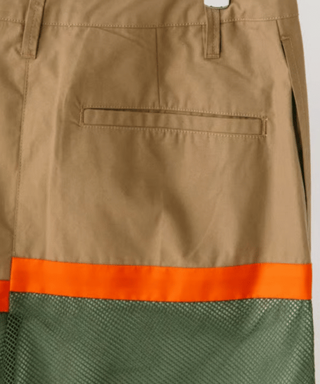 coconejo　バックサテンxメッシュ　ミリタリー切替えスカート