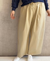 OUVERT　2610302 タックワイドパンツ　ベージュ