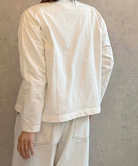 Hands of creation　1610802　USA×裏毛スナップジャケット　ホワイト(01)