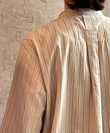 DS-0461　ベーカーシャツ　YELLOW STRIPE