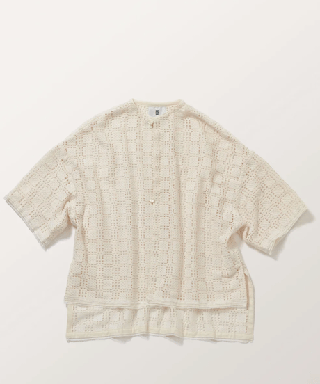 DS-0161　メッシュレースシャツ　IVORY