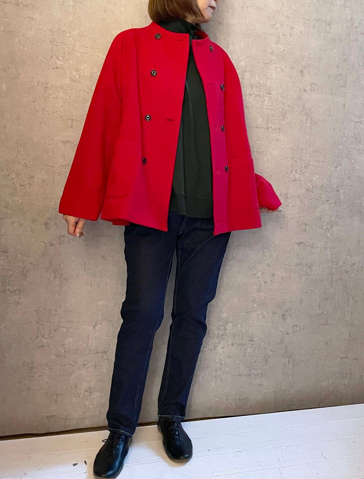 FABRIQUE en planète terre 242-072 ダブルボタンコート R