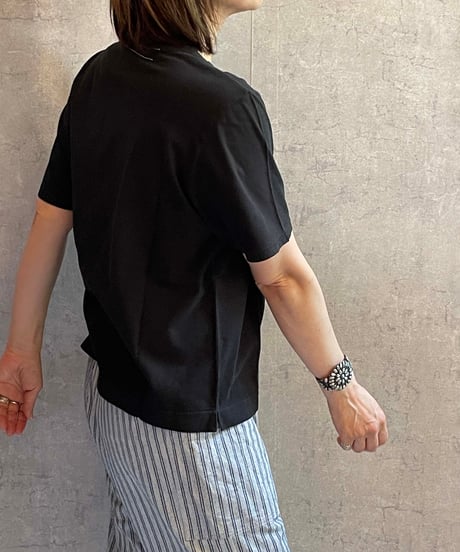 made in Japan   FABRIQUE en planète terre 　251−013　WIDE BASIC SHORT SLEEVE TEE　BLACK