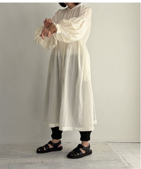 「tsukinowa手拭いプレゼント」tsukinowa TIA001 ときめきseries ワンピース 　OffWhite