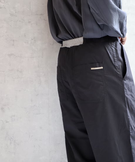 tsukinowa TP056 コットンストレッチのイージーパンツ　BLACK