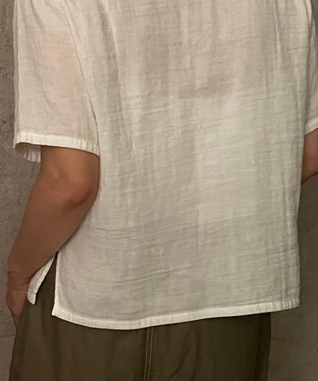 In trace(イントレース）kurumi button shirt WHITE