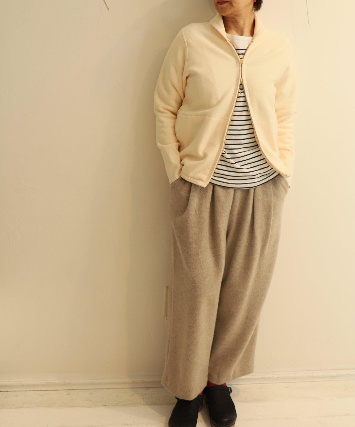 FABRIQUE en planète terre ショールカラーダブルジップ FABRIQUE en planète terre ショールカラーダブルジップ