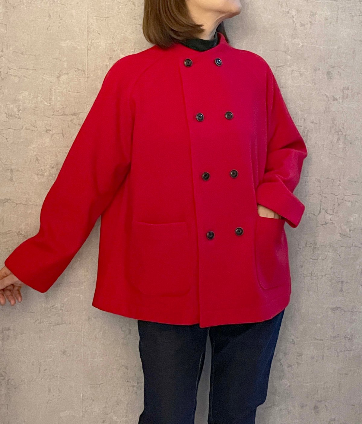 FABRIQUE en planète terre 242-072 ダブルボタンコート R