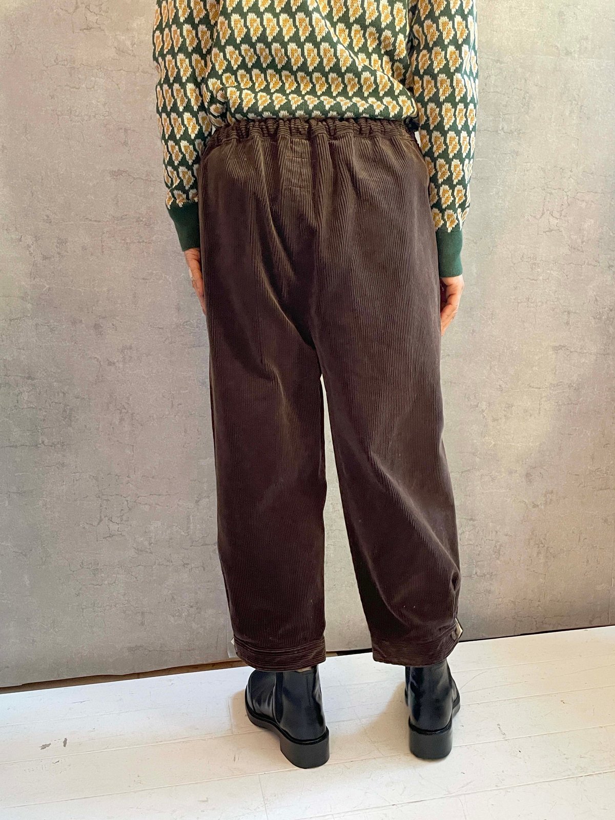 ROBE de PEAU R201 コーデﾕロイボタンパンツ ブラウン | Le8ème ル