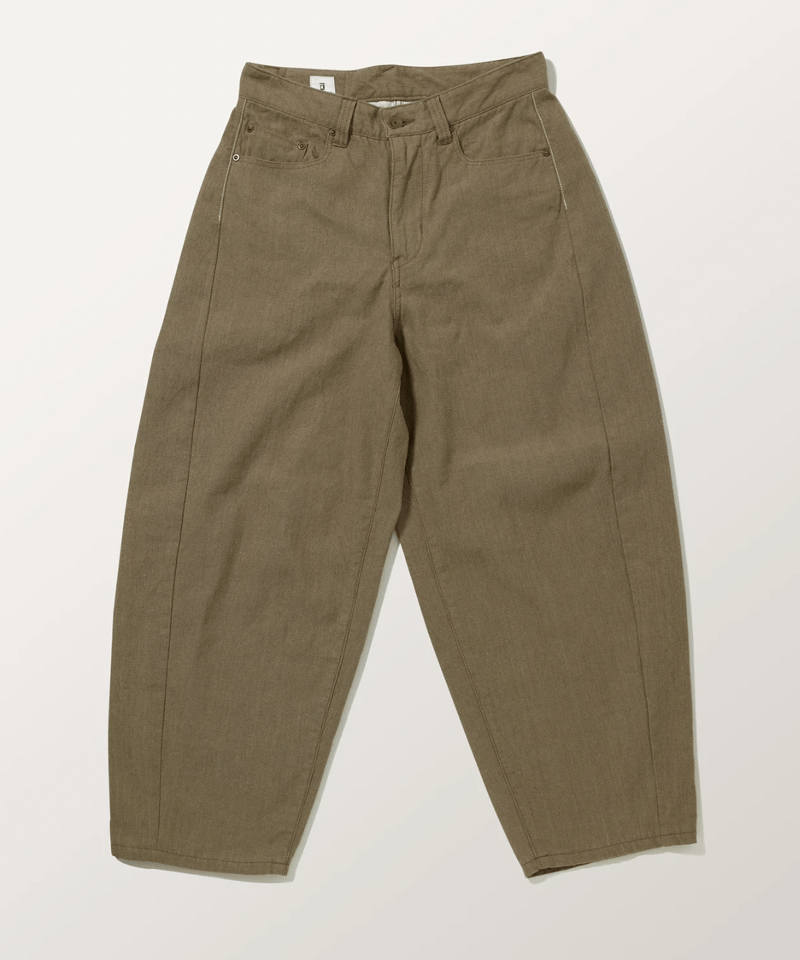 2025SS DU TANGO DP-0451 リネンキャンバスジーンズ KHAKI | L