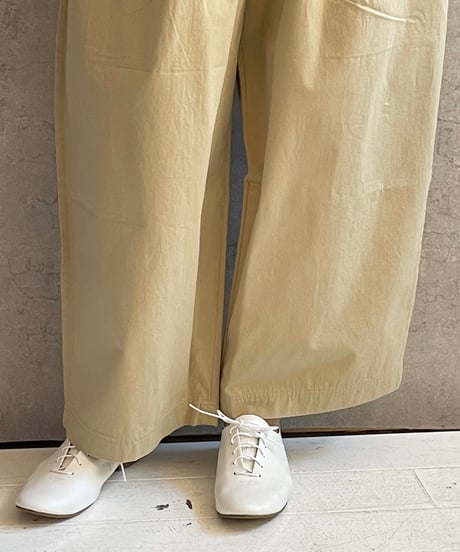 OUVERT　2610302 タックワイドパンツ　ベージュ