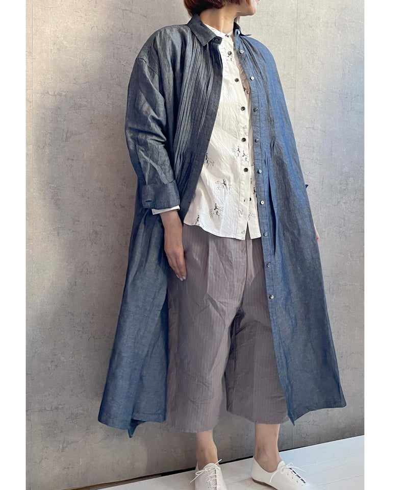 Hands of creation 1510108 C/Lダンガリータックシャツワンピース