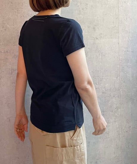 FABRIQUE en planète terre 　251-005 ベーシッククルーネックTEE　ダークネイビー