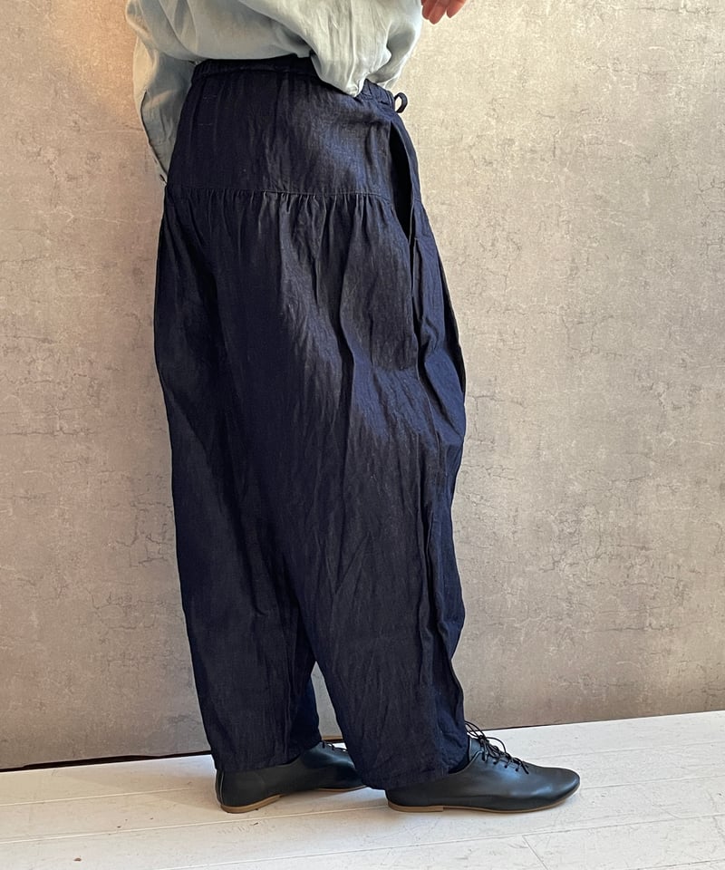 Gauze# G763 インディゴクリムトパンツ(basic) INDIGO | Le8èm
