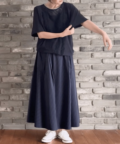 DU TANGO　DC-0551　フロントレースTEE　NAVY