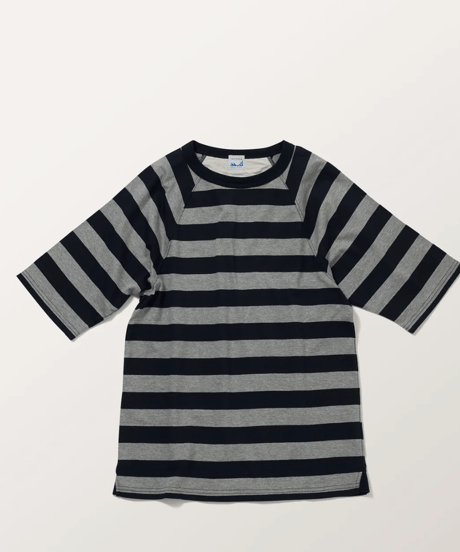 TC-0661　ボーダーラグランTEE　Bage✖️Navy /Grey✖️Navy