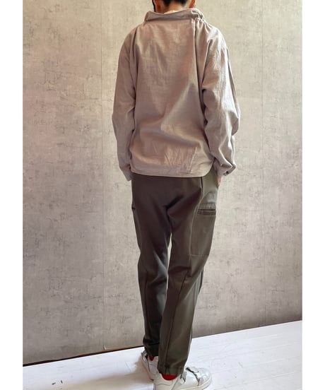 2025AW　DU TANGO　DS-0153　アジャストネックスモッグシャツ TOP　BEIGE