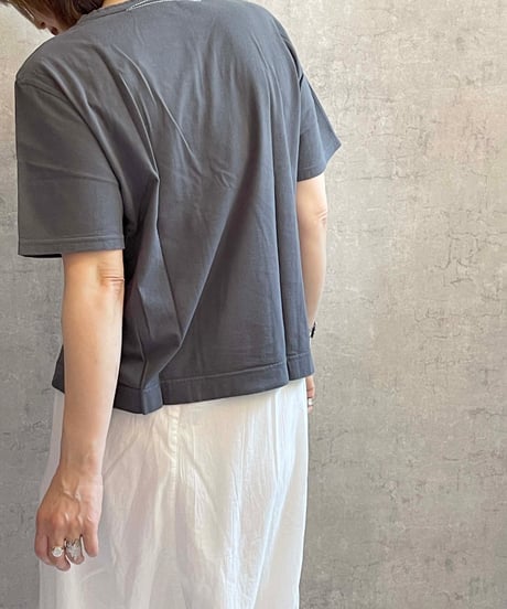 made in Japan   FABRIQUE en planète terre 　251−013　WIDE BASIC SHORT SLEEVE TEE　チャコール