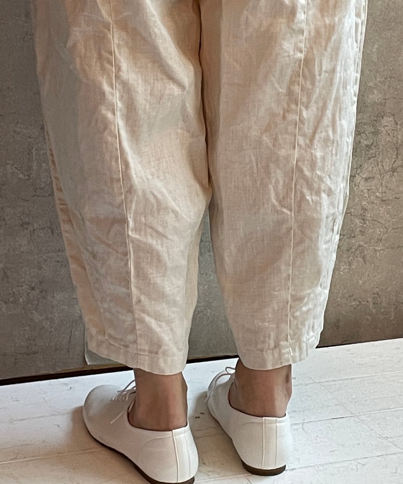 Gauze# G1046 ナチュラルドライリネンチャーリーパンツ KINARI