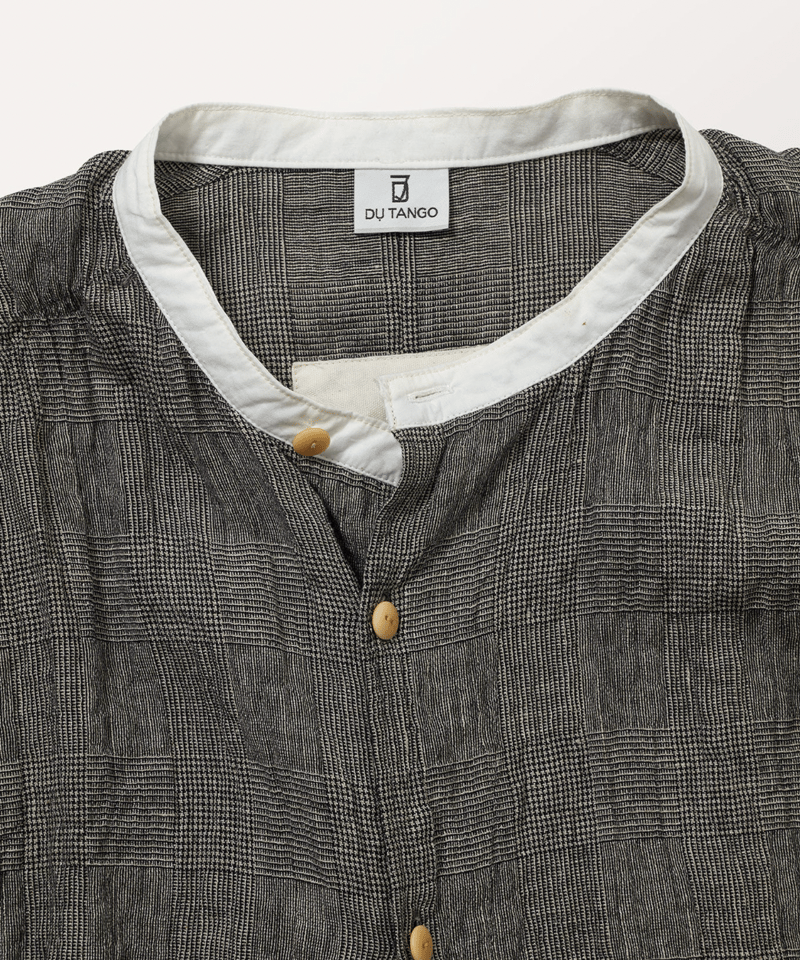 んぺなページ DS-0461 ベーカーシャツ グレンチェック | Le8ème ルイチェム